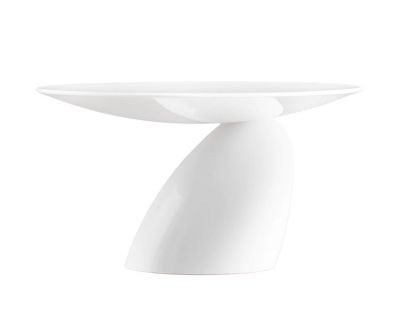Weißer Parabel Tisch von Eero Aarnio Originals, moderner Beistelltisch für Wohnzimmer und Lounge.
